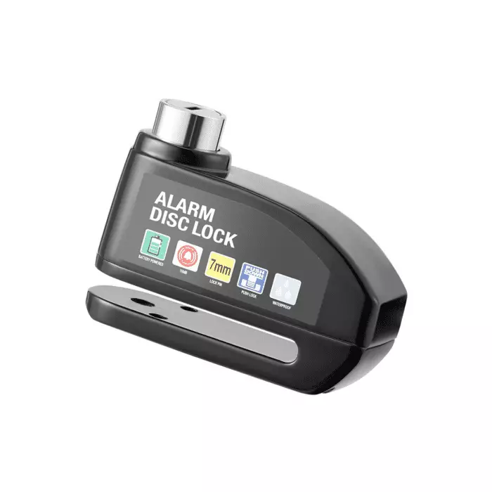 Disk brake lock with alarm BG1238 black - Image 1