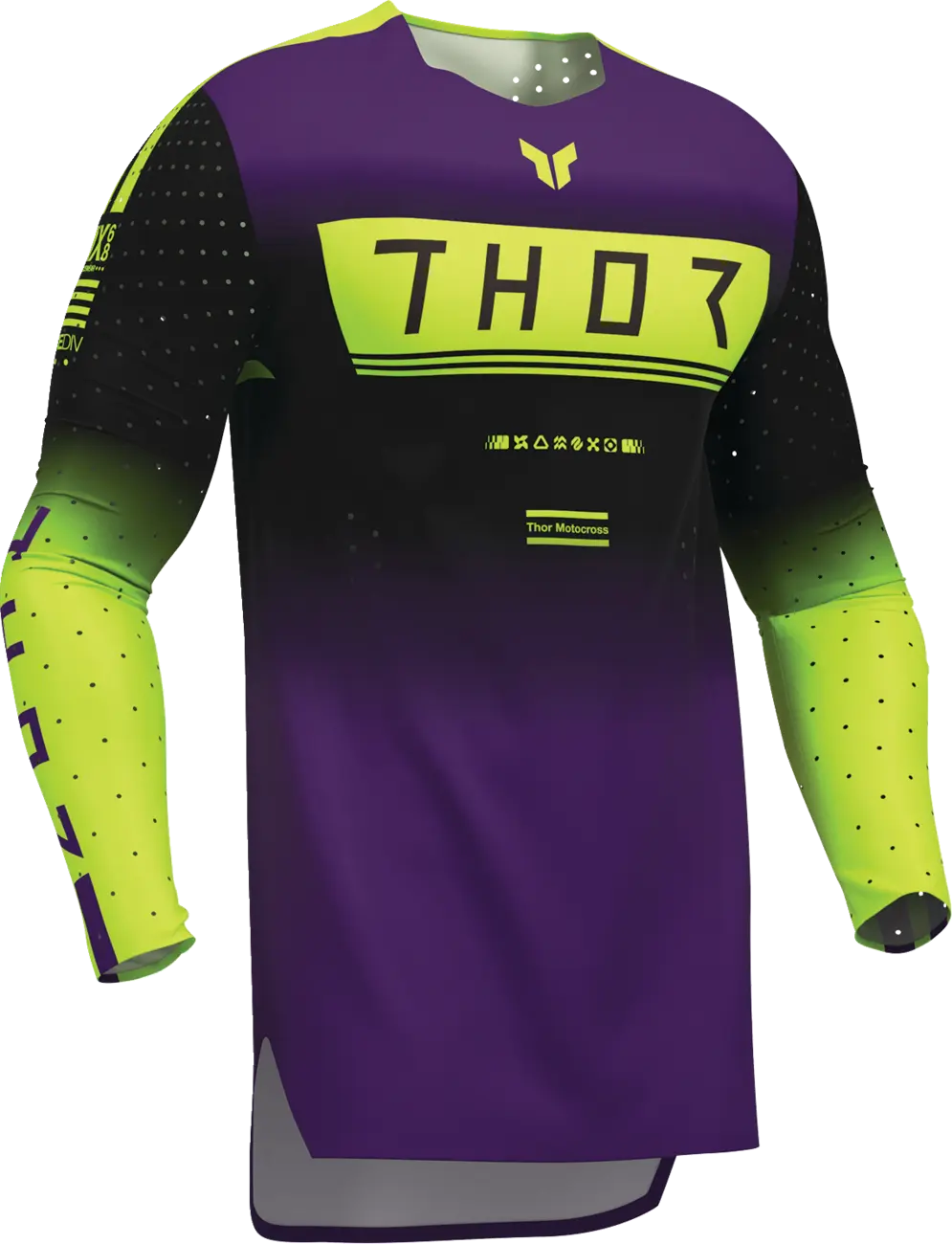 THOR Sportmode Geo Jersey - Black/Purple