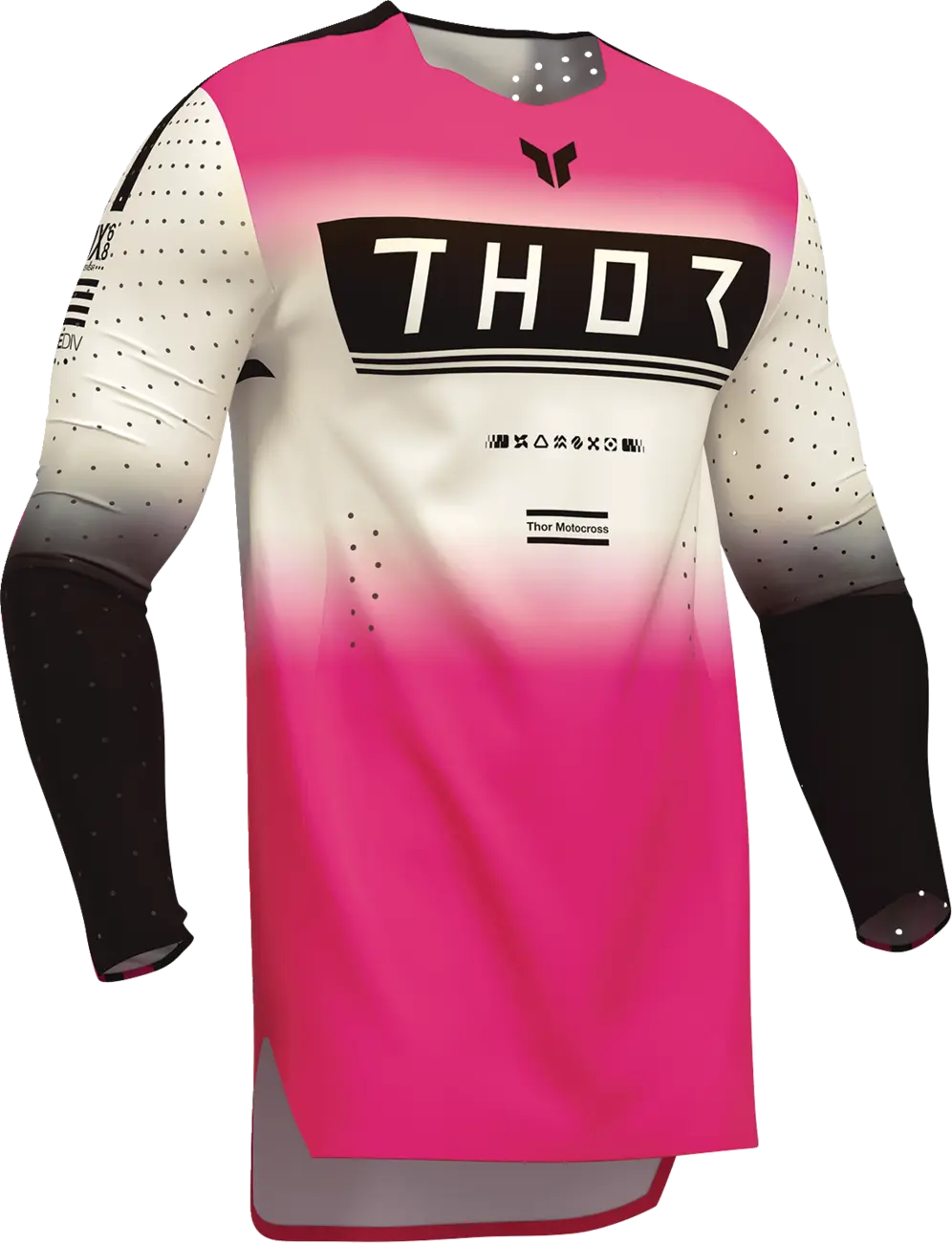 THOR Sportmode Geo Jersey - Vintage White/Pink