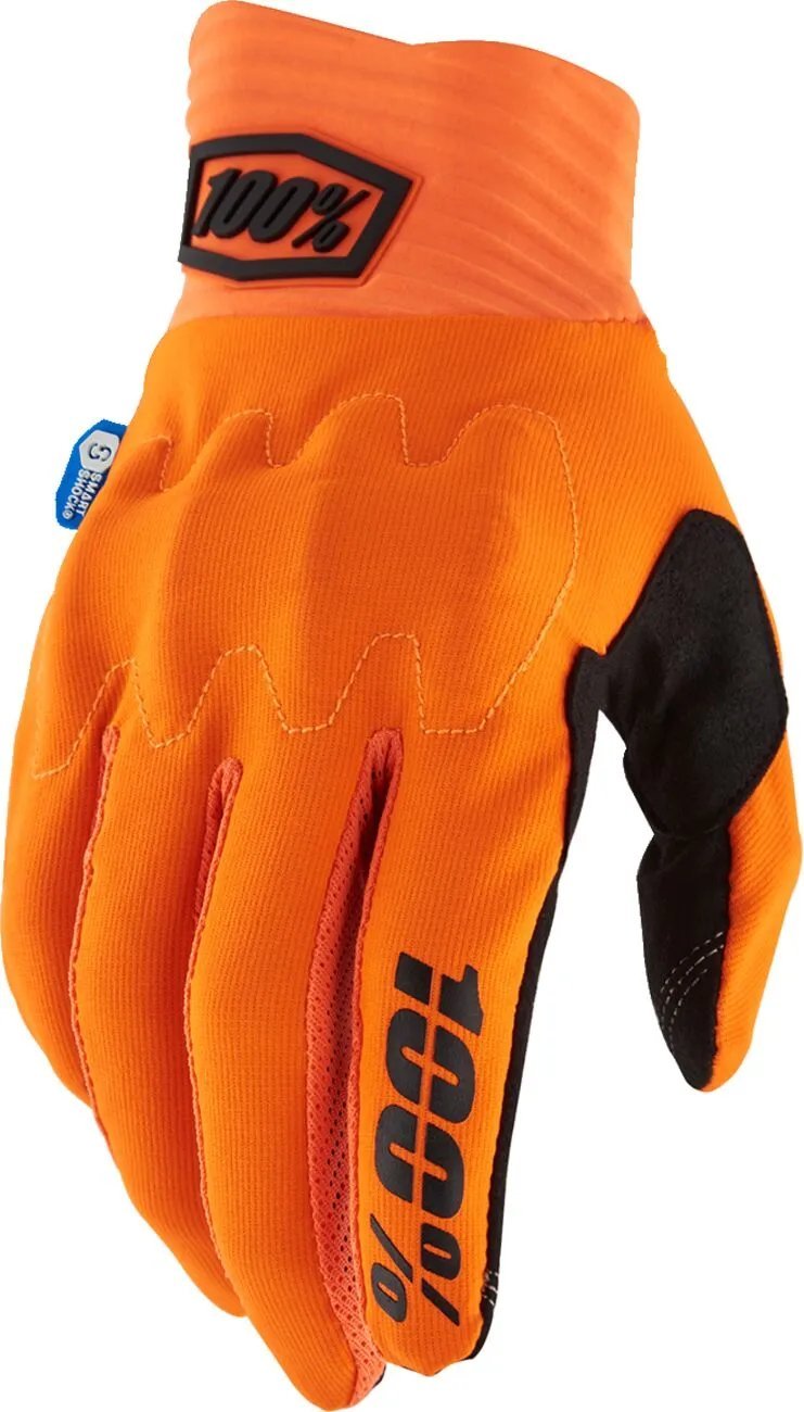 100% Cognito Smart Shock Gloves - Fluorescent Orange