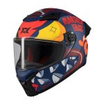 AXXIS Fenix Angry Face C5 black/red matt