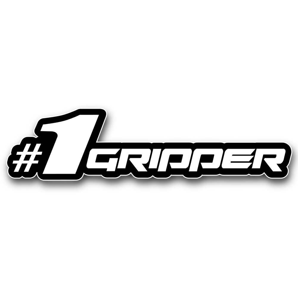 #1 XL Sticker - Black/White