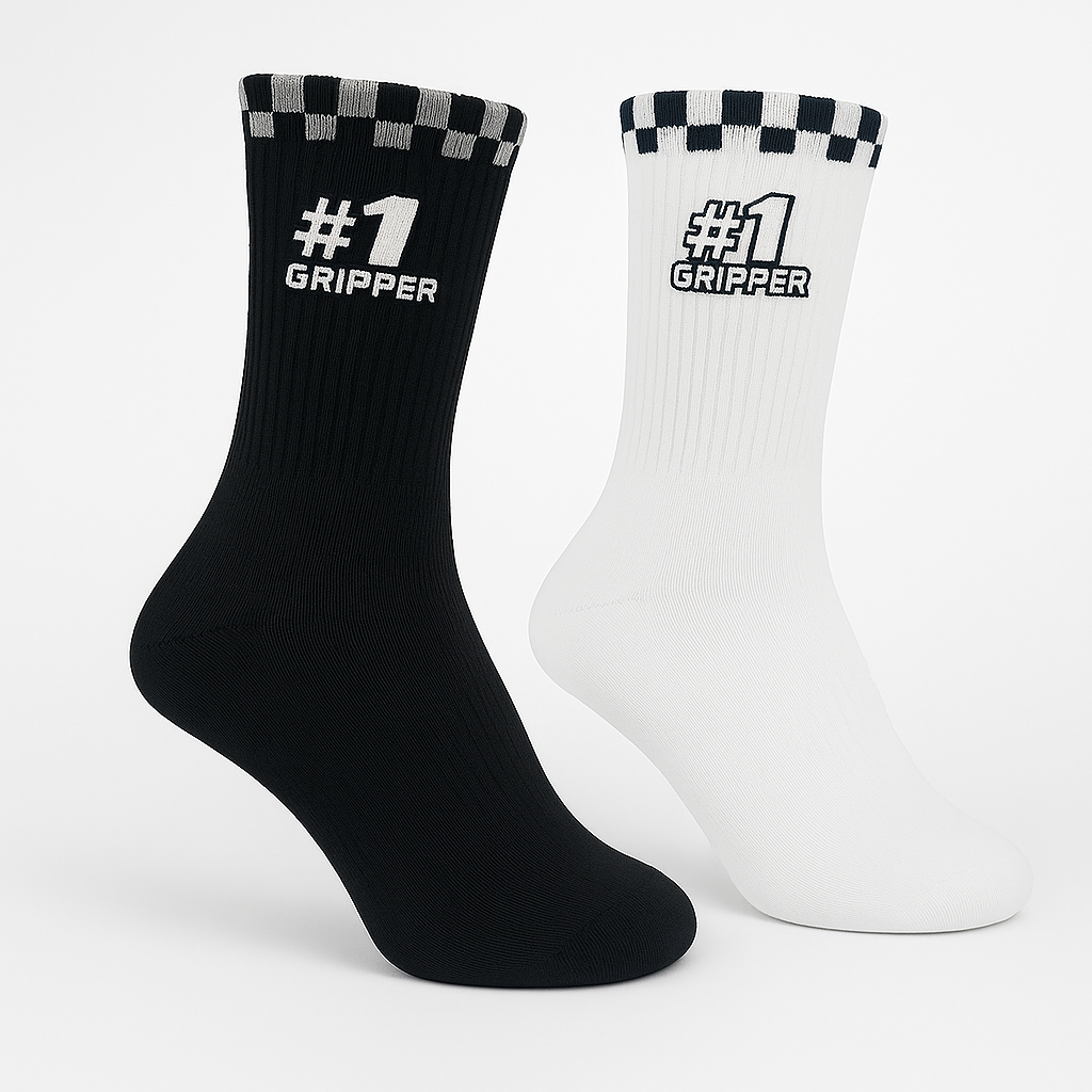 Onegripper - #1 Crew Socks - White - Kids